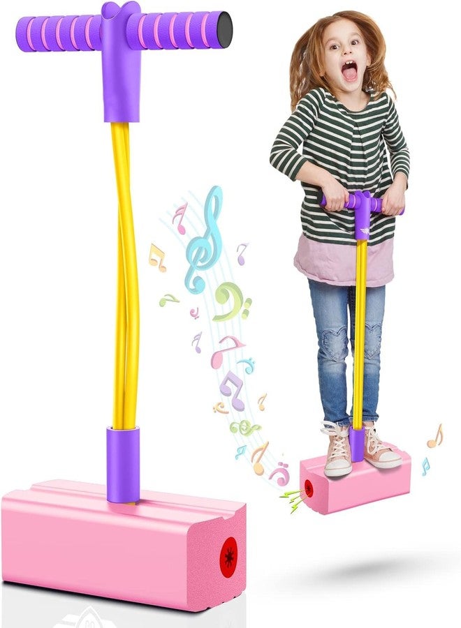 QUEBERS Kids Hopping Pogo Jumper Fun and Safe Pogo Stick for Toddlers, Durable Foam Bungee Jumping Stick Makes Squeaky Sounds Improves Balance, Bouncing Toy - Image 1